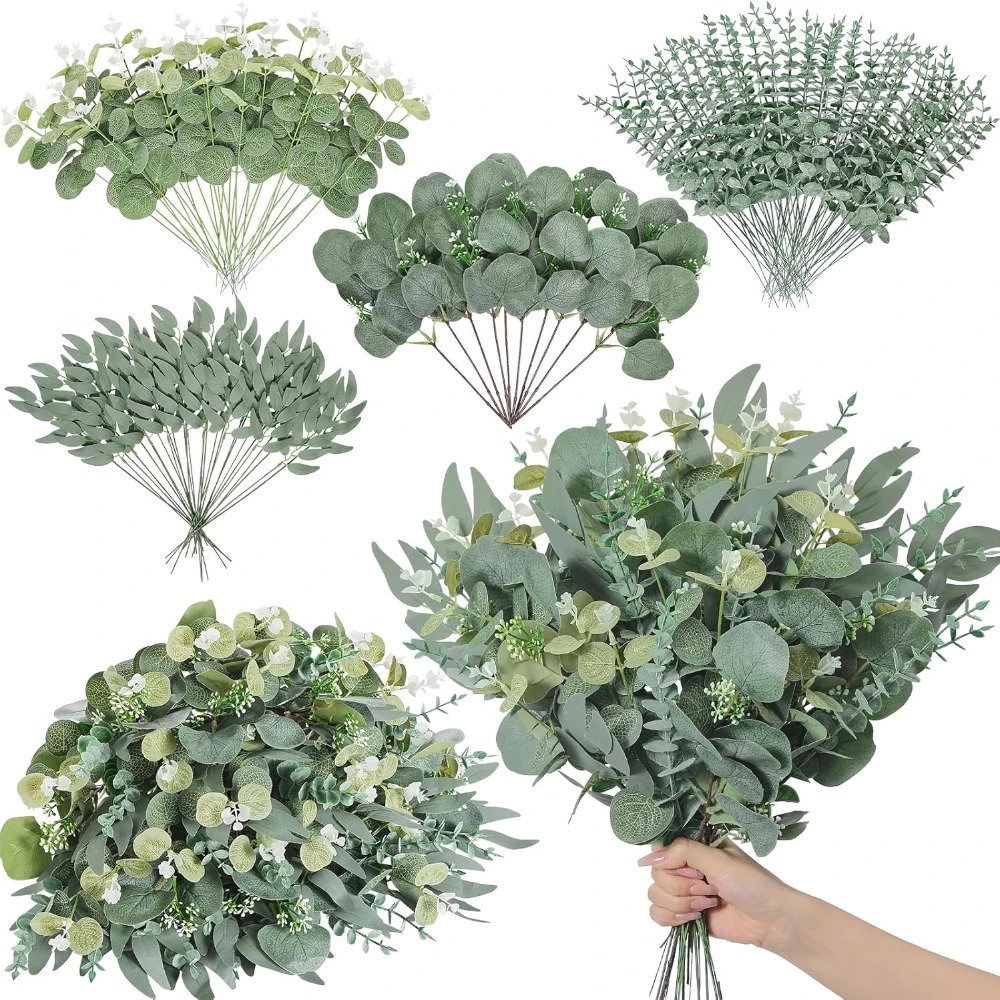 Florist Supply Bulk - 20 szt. Gałązek z liśćmi eukaliptusa,