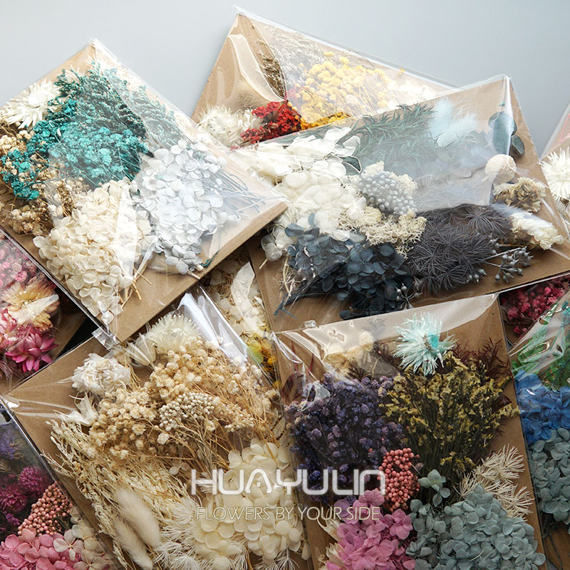 Dried Flower Bunch - 1 opakowanie sztuczne rośliny suszone prawdziwe