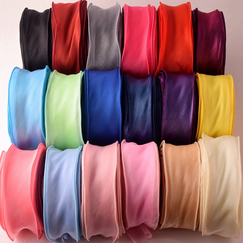 Satynowy wstążka z organzy tęc – Ribbon Organza Roll recenzja i cena