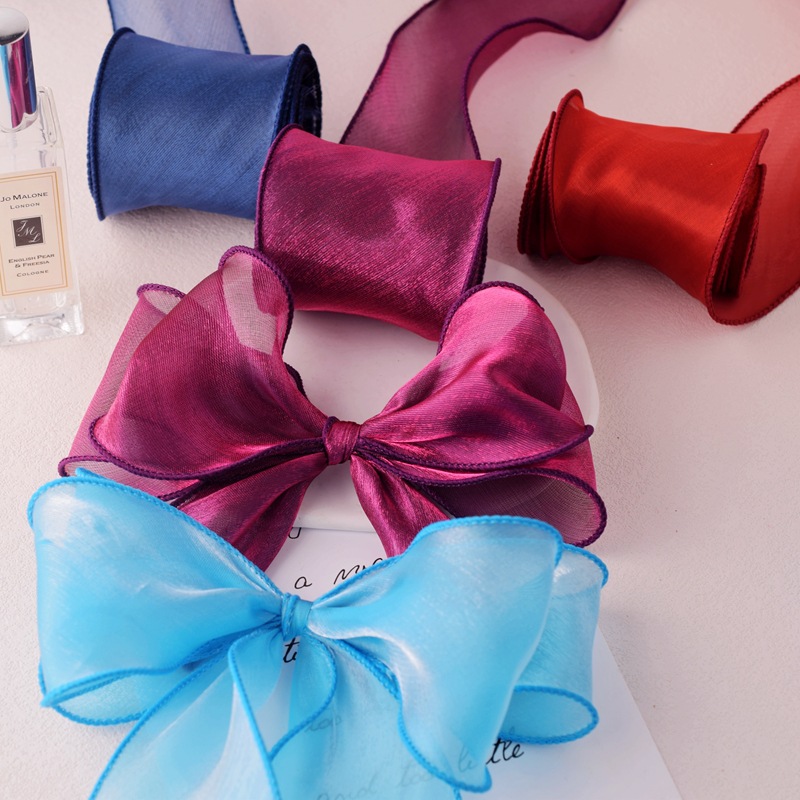 Satynowy wstążka z organzy tęc – Ribbon Organza Roll recenzja i cena