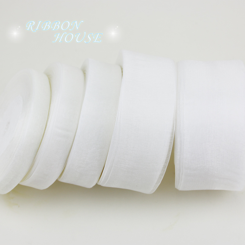 (50 jardów / rolka) 12/15/20/2 – Ribbon Organza Roll recenzja i cena
