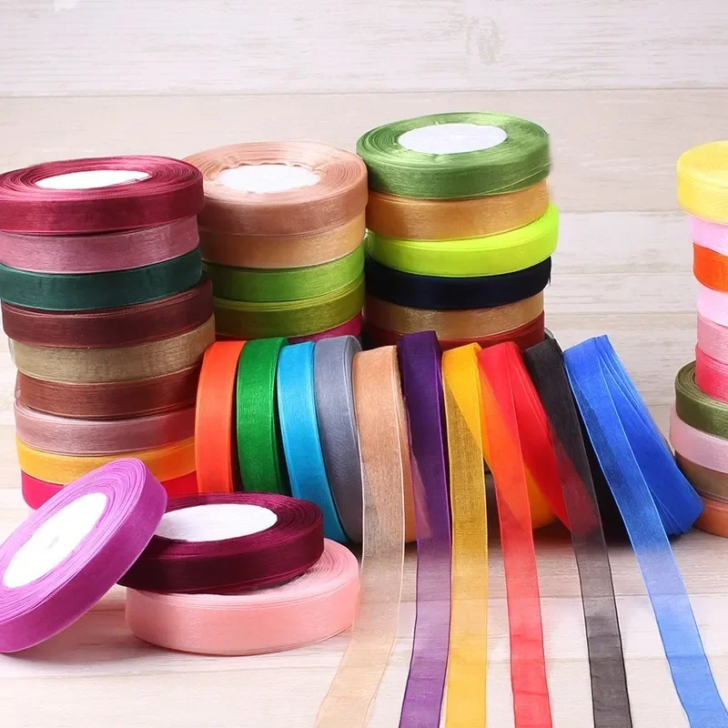 Wstążki z organzy 15mm, 50 jar – Ribbon Organza Roll recenzja i cena