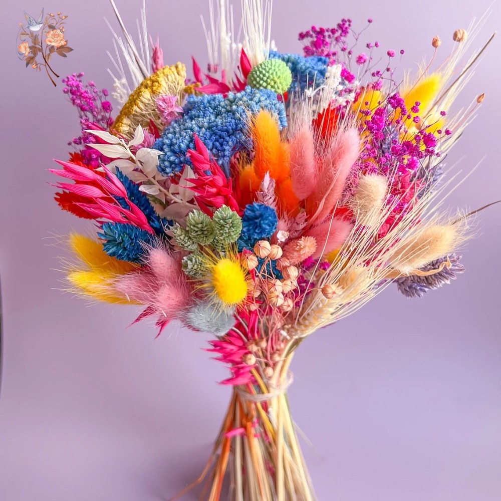 Kolorowy Bukiet Ślubny z Suszo – Dried Flower Bunch recenzja i cena
