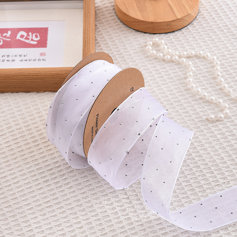 20 jardów rolki 4CM dżetów jed – Ribbon Organza Roll recenzja i cena