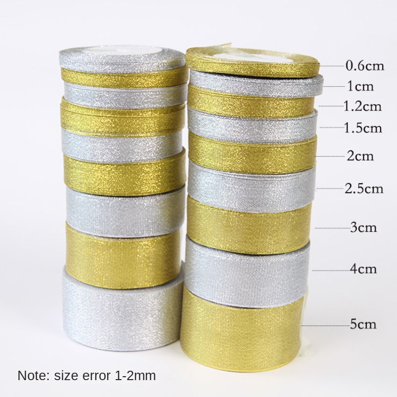 Złota/srebrna wstążka z organz – Ribbon Organza Roll recenzja i cena